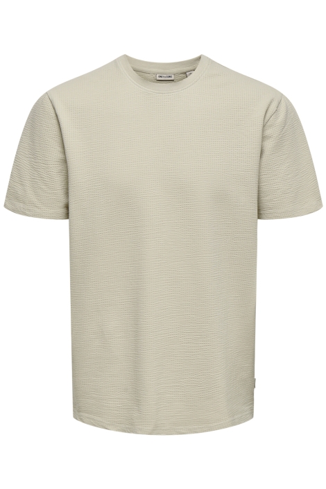 Only & Sons onskian life reg seersucker ss tee